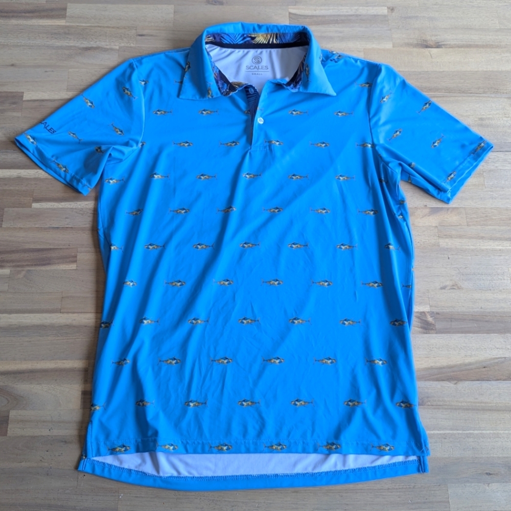 SCALES‎ Tropical Tuna Polo (Sz S)